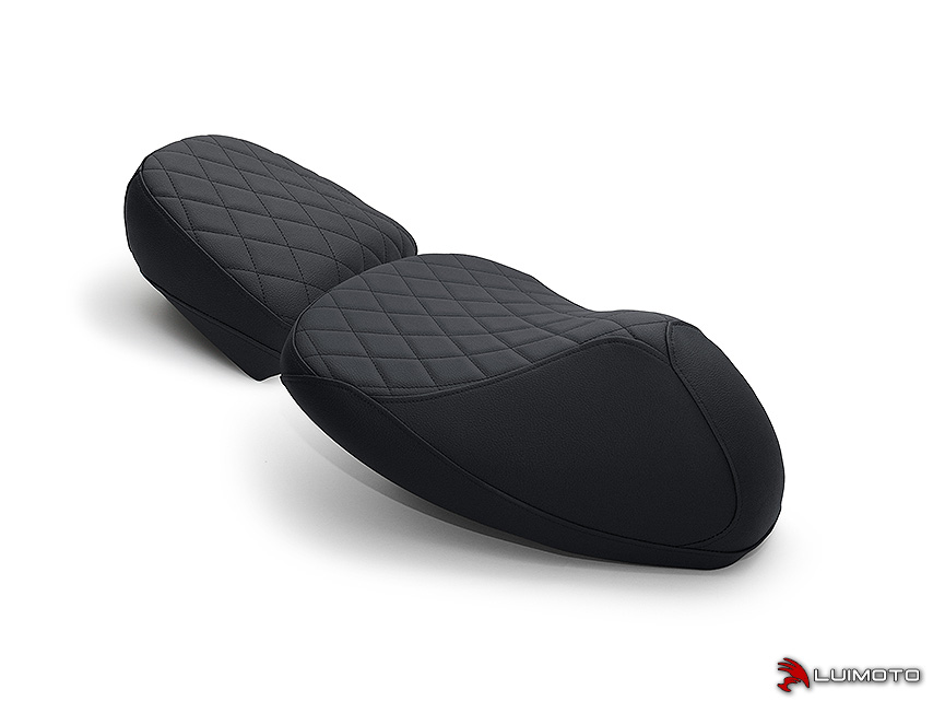 LUIMOTO (Cenno) Rider & Passenger Seat Covers for the Vespa GTV 300 (11-18) LUIMOTO (Cenno) Rider & Passenger Seat Covers for the Vespa GTV 300 (11-18)